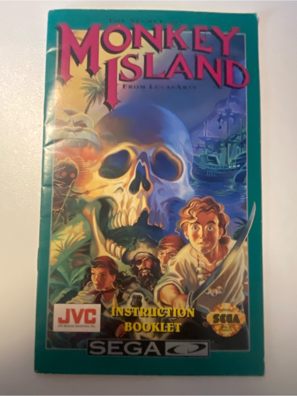 Secret of Monkey Island Sega CD Genesis Manual Only Very Good Condition